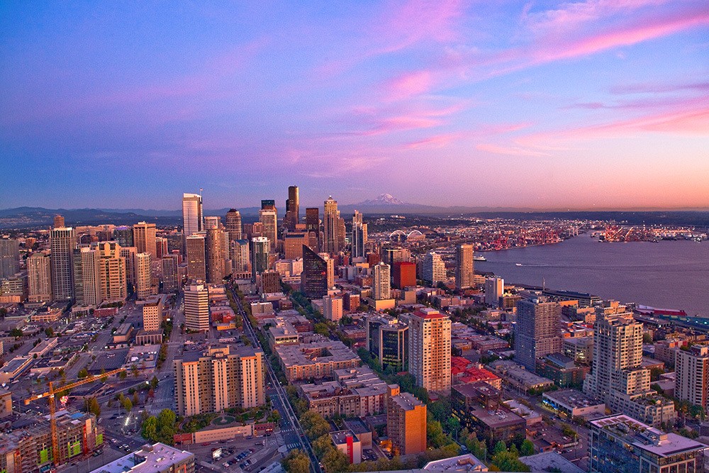 Seattle Skyline at Dusk